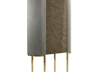 Design Anrichte Schaf Luxus Wunnzëmmer Miwwelen Designer Schief Holz Edelstahl
